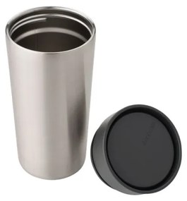 Термо чаша Brabantia Make&Take 1008489, 360 мл, Устойчива на разливане, Инокс/сив