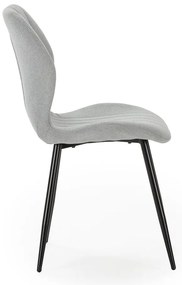 Светлосиви трапезни столове в комплект от 4 бр. Milu – Marckeric