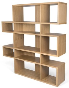 Библиотека за книги от дъб Лондон, 34 x 160 cm - TemaHome