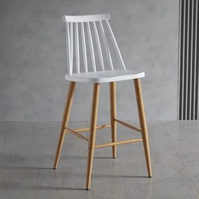 Бар стол Nolan-Бял (4) парчета