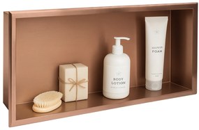 Вграден рафт за баня  30x60 brush copper