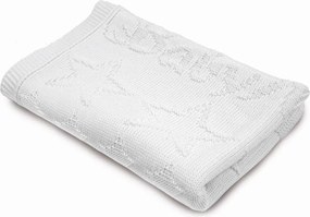 Baby Matex - Одеало плетено бяло 75/100