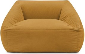 Жълт пуф от рипсено кадифе Lilibet – Bobochic Paris