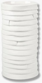 Бяла порцеланова ръчно изработена ваза Ribbon - Mette Ditmer Denmark