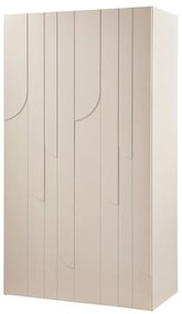 Светлосиво шкафче от масивен бор 110x200x57 cm Rain – WOOOD