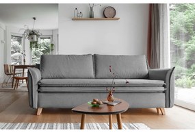 Сив разтегателен диван 225 cm Charming Charlie – Miuform