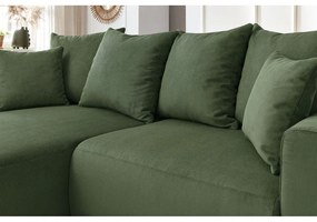 Зелен кадифен ъглов диван Enjoy – Bobochic Paris