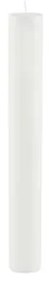 Бяла дълга свещ Ego Dekor Цилиндър , време на горене 30 ч. Pure - Ego Dekor
