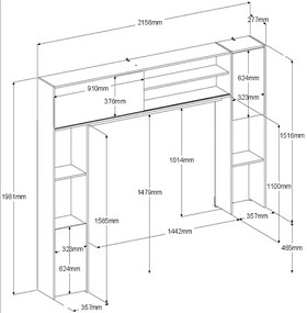 Рафтова система за холни мебели Eden-Fusiko-Mavro