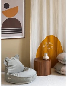 Кадифен детски пуф в цвят мента Bear – Wigiwama