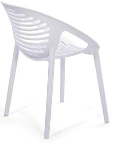 Градински комплект за хранене за 6 души с бял стол Joanna и маса Strong, 210 x 100 cm - Bonami Selection