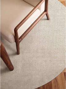 Кремав ръчно изработен вълнен кръгъл килим ø 160 cm Greenwich – Ted Baker