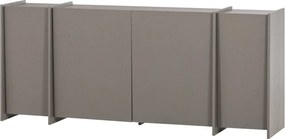 Сив скрин от декор от ясен 200x85x44 cm Brock – WOOOD