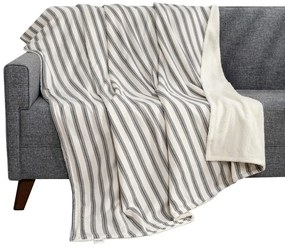 Бяло-антрацитно одеяло 150x190 cm Soren Wellsoft – Mijolnir