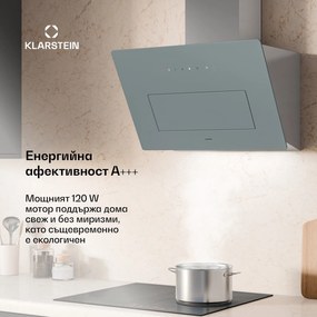 Klarstein SleekAir абсорбатор, A+++, 717m³/h, Тъч, LED, 60 см