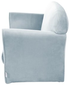 Светлосиньо кадифе, детски диван 78 cm Lil Sofa - Roba