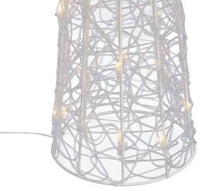 Коледно дърво прозрачно 100 см вкл. LED IP44 - Coni