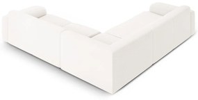 Бял ъглов диван от букле (променлив/L форма) Molino – Micadoni Home