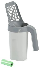 Светлосива лопатка 16x11 cm – Love Story