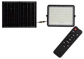 LED Екстериорен соларен прожектор LED/20W/3,2V 4000K черен + д.у.