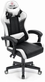Геймърски стол HC-1004 черно и бяло