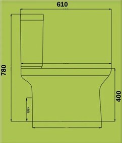 Комплект тоалетна Gloria Suite Square