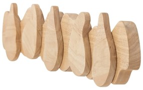 Стенна закачалка от масивно каучуково дърво в естествен цвят Ross – Bloomingville