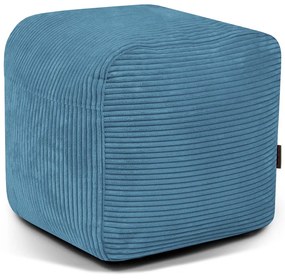 Син пуф от рипсено кадифе Plus 50 Lounge – SLOWDOWN