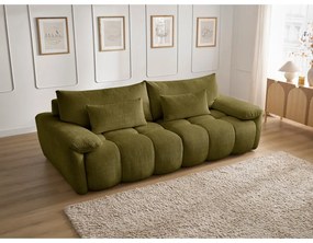 Зелен шенилов диван 264 cm Ivane – Bobochic Paris