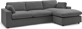 Тъмносив ъглов диван Belair – Bobochic Paris