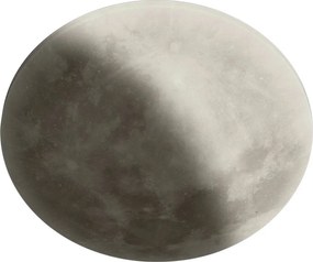 Светлосива LED детска лампа за таван с абажур от акрилно стъкло ø 40 cm Lunar – Trio