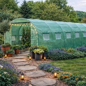 Качествен градински полиетиленов оранжерия 3 х 8 м
