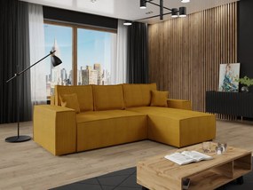 Ъглов диван Malaga mini I-Moustardi-Right