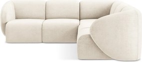 Бежов шенилов ъглов диван Lani – Makamii