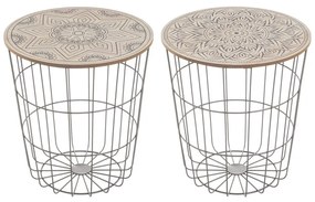 Кръгли странични масички в комплект от 2 бр. ø 40 cm – Casa Selección