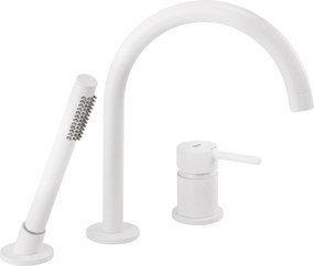 Смесител за Вана с 3 Отвора Rea Lungo White