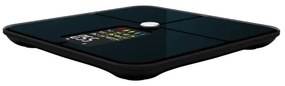 Смарт кантар AENO ABS0002S, До 180 кг, 11 профила, 16 показателя, ИТМ, LED, Закалено ITO стъкло, Черен