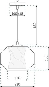Пендел WHITE MARBLE APP908-1CP