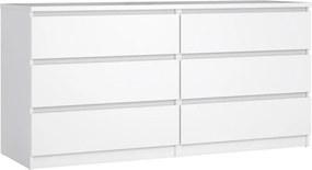 Бял скрин 154x76x50 cm Naia – Tvilum