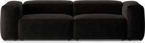 Черен диван 264 cm Bergamo – Cosmopolitan Design