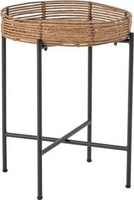 Градински комплект за отдих от изкуствен ратан в естествен цвят за 2 Dudine – Bloomingville