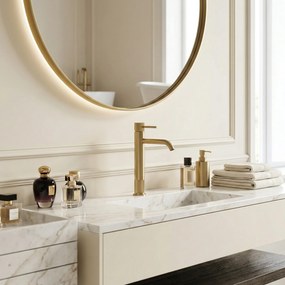 Смесител за баня Rea Lungo Stripe Brush Gold