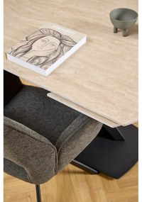 Тъмносив трапезен стол с подлакътници Graham – Actona