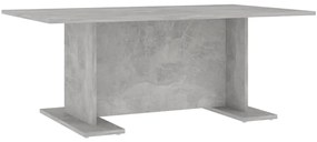 806844 vidaXL Маса за кафе, бетонно сива, 103,5x60x40 см, инженерно дърво