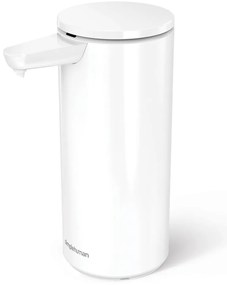 Бял автоматичен метален диспенсер за сапун 414 ml – simplehuman