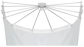 WENKO 23863100 - Държач за душ 96x72 см неръждаема стомана/бял