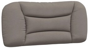 374541 vidaXL Мека табла за легло, таупе, 90 см, плат