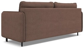 Розов разтегателен диван с място за съхранение 226 cm Luana – Makamii