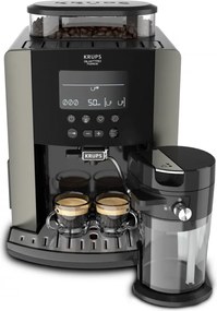 Кафеавтомат Krups Arabica Latte EA819E10, 1450W, 15 bar, 1.7 l, LCD, 5 програми, 3 функции, 3 настройки за темп. и аромат, Milk Comfort / One Touch Cappuccino, Черен