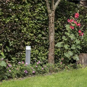 Модерна подова лампа за външно ползване сива 50 см IP44 - Denmark